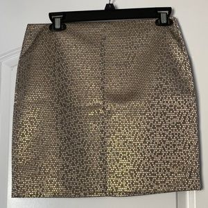 Banana Republic Factory Gold Dot Pencil Skirt